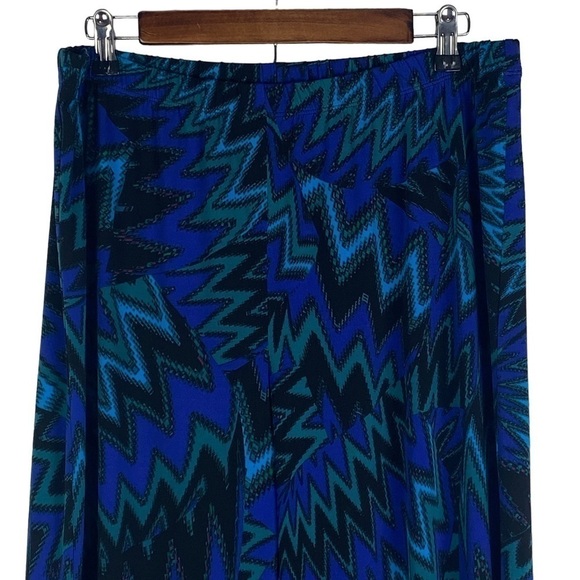 CSC‎ Studio Pull on Elastic Waist Lounge Pants Women's XL Blue Green - Picture 3 of 6